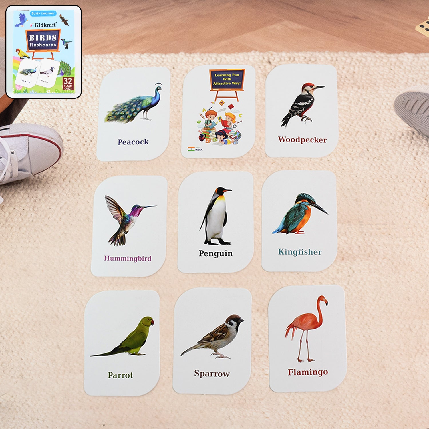 Kidkraft Early Learner Educational Flashcards  32 Birds Kidkraft Early Learner Educational Flashcards  32 Birds